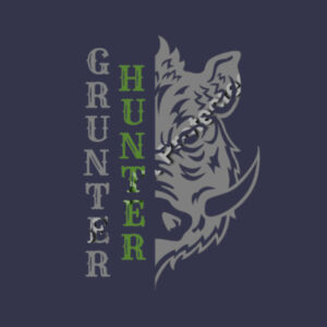 Grunter Hunter  Kids Trackies Design