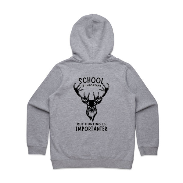 School is important but hunting is importanter Hoodie Thumbnail