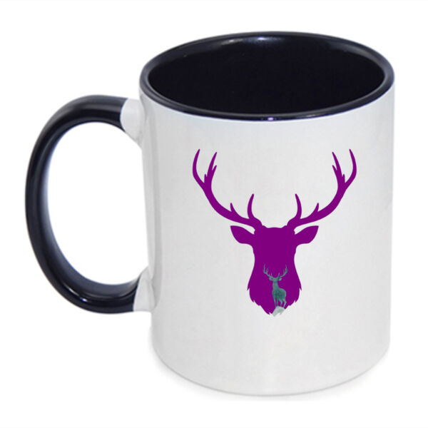 Inner Strength Stag (purple) Mug Thumbnail